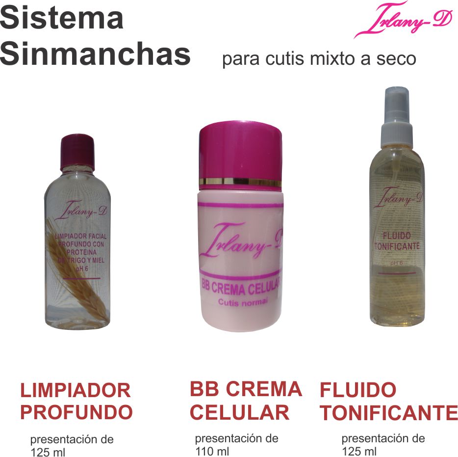 Sistema SinManchas con Crema Celular para cutis mixto, normal, seco y extraseco especial